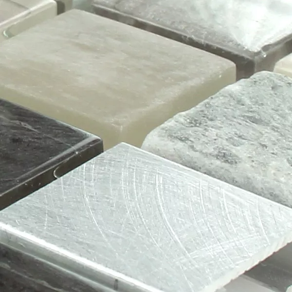 Alu Glas Naturstein Quarzit Mosaik Fliesen 4 Alu Glas Naturstein Quarzit Mosaik Fliesen – Bild 2