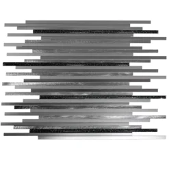 Aluminium Metall Mosaik Fliesen Bilbao Stripes Schwarz -Mosafil Shop aluminium metall mosaik bilbao glitter mix schwarz 04 png 5c5a