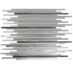 Aluminium Metall Mosaik Fliesen Bilbao Stripes Silber -Mosafil Shop aluminium metall mosaik bilbao glitter mix silber 04 png 8033