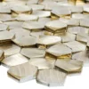 Aluminium Metall Mosaik Fliesen McAllen Gold