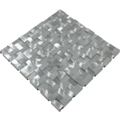 Aluminium Metall Mosaik Fliesen Quantum Silber 11 Aluminium Metall Mosaik Fliesen Quantum Silber -Mosafil Shop aluminium metall mosaik fliesen quantum silber 3 79