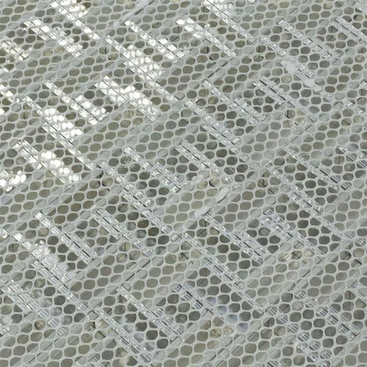 Aluminium Metall Mosaik Fliesen Quantum Silber 8 Aluminium Metall Mosaik Fliesen Quantum Silber – Bild 6