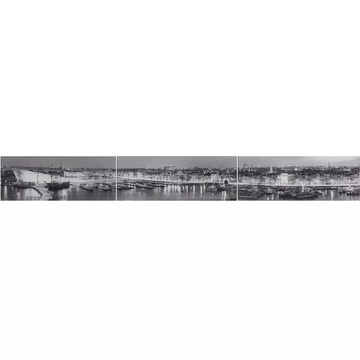 Amsterdam Hafen Panaroma Glas Effekt Fliese 3er Set 4 Amsterdam Hafen Panaroma Glas Effekt Fliese 3er Set – Bild 2