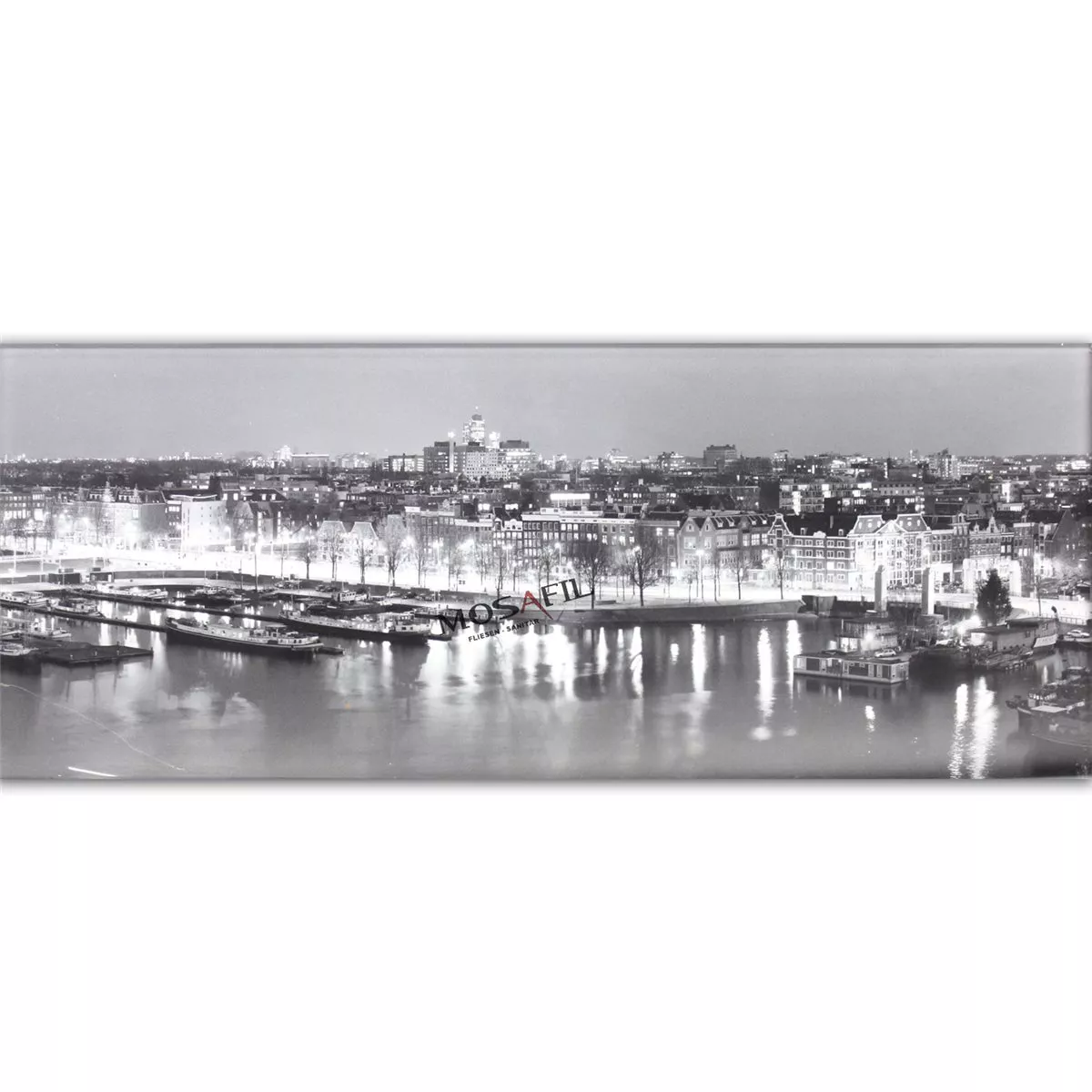 Amsterdam Hafen Panaroma Glas Effekt Fliese 3er Set 6 Amsterdam Hafen Panaroma Glas Effekt Fliese 3er Set – Bild 4