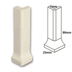 Aussenecke Courage Grau Matt 2,3x9cm