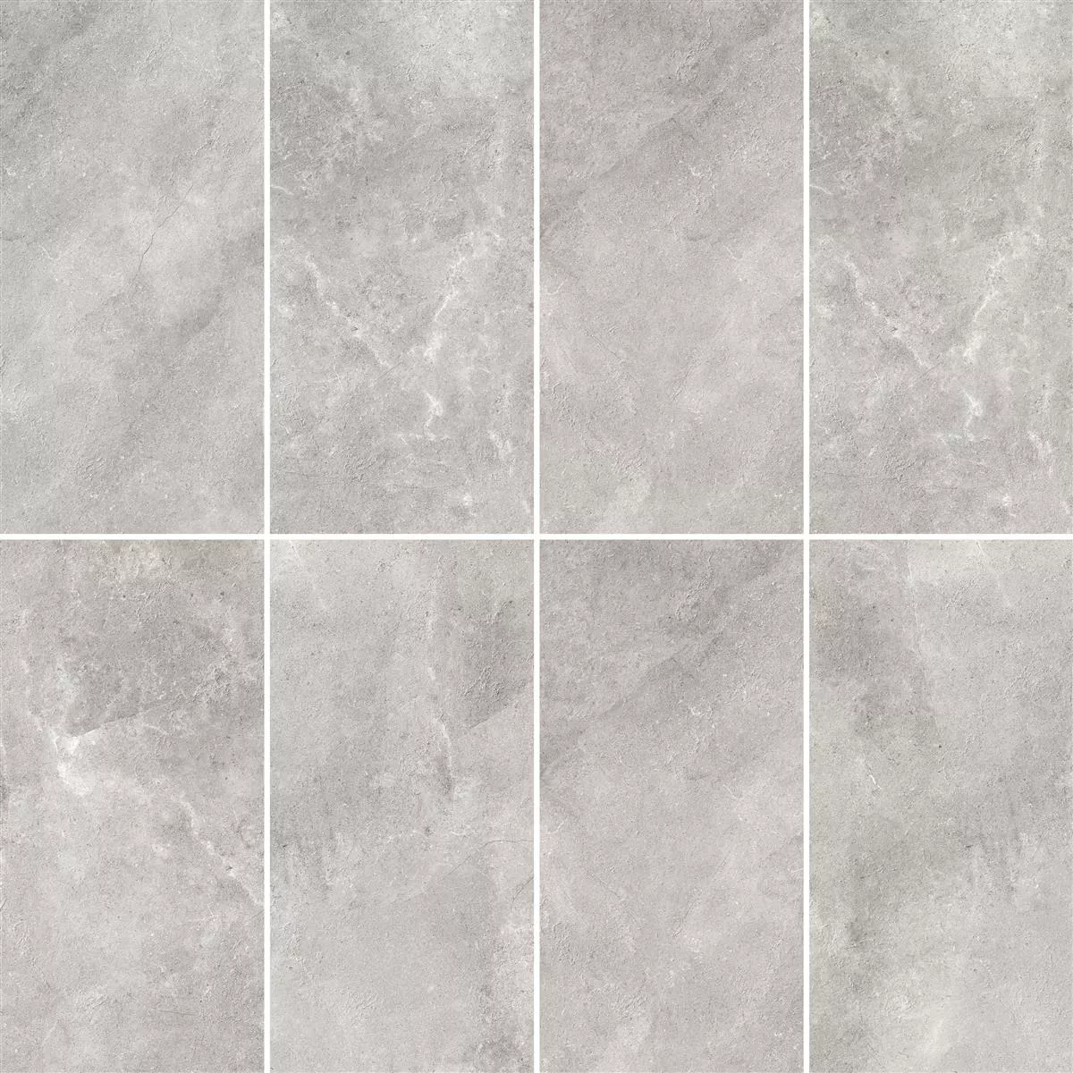 Bodenfliese Bangui Steinoptik 60x120cm Silber 6 Bodenfliese Bangui Steinoptik 60x120cm Silber – Bild 4