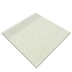 Alternative view of Bodenfliese Feinkorn Rillenstufe Creme 30x30cm