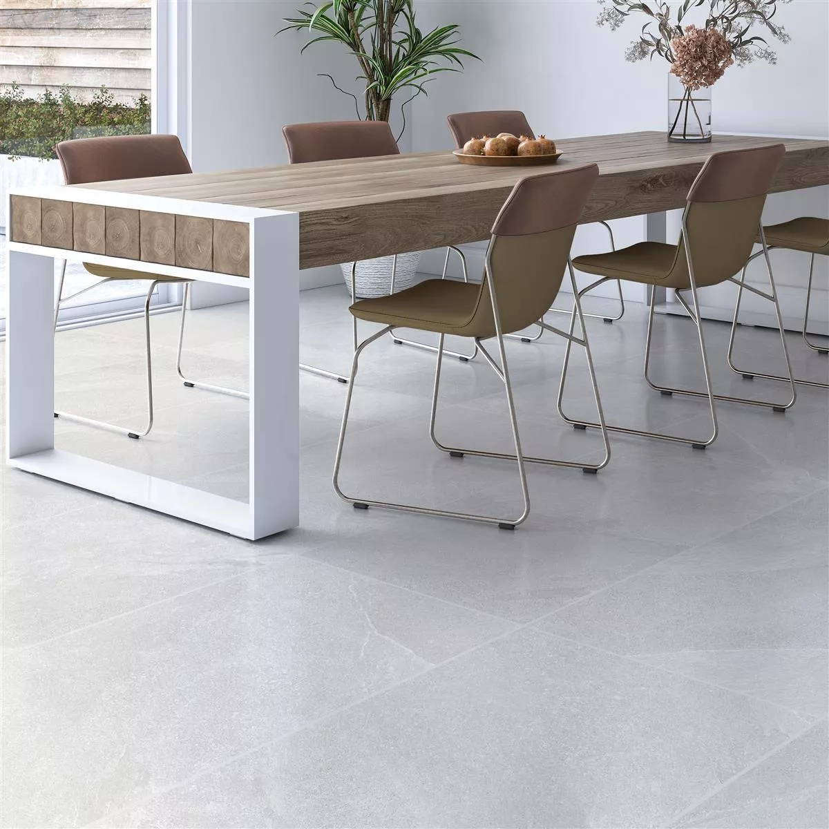 Bodenfliese Memphis Steinoptik R10/B Hellgrau 60x120cm 7 Bodenfliese Memphis Steinoptik R10/B Hellgrau 60x120cm – Bild 5
