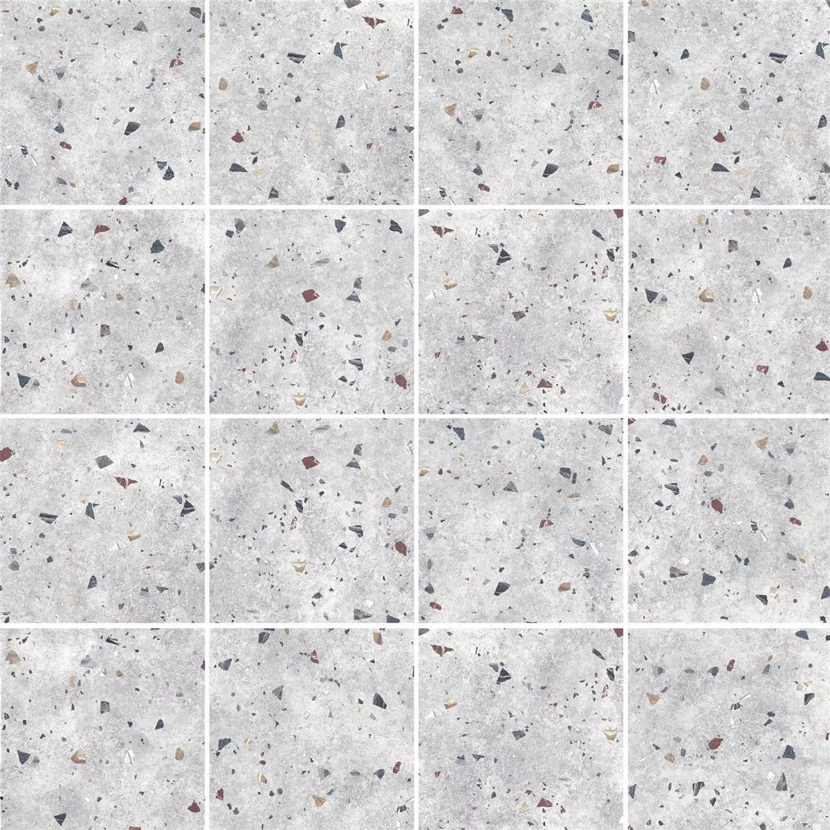 Bodenfliese Moderno 66x66cm Silber Bunt 4 Bodenfliese Moderno 66x66cm Silber Bunt – Bild 2