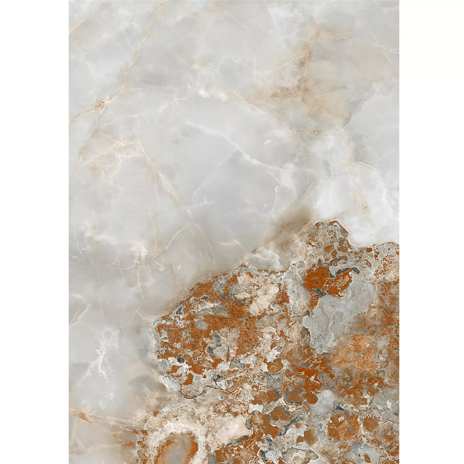 Bodenfliese Naftalin Poliert Braun Weiß 60x120cm 4 Bodenfliese Naftalin Poliert Braun Weiß 60x120cm – Bild 2