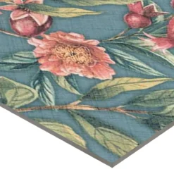 Bodenfliesen Flowerfield 18,5x18,5cm Blau Dekor -Mosafil Shop bodenfliesen flowerfield 18 5x18 5cm blau dekor 2 14