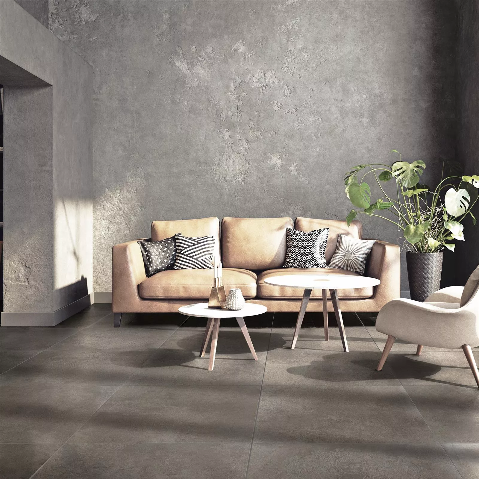 Bodenfliesen Steinoptik Horizon Braun 60x60cm 8 Bodenfliesen Steinoptik Horizon Braun 60x60cm – Bild 6