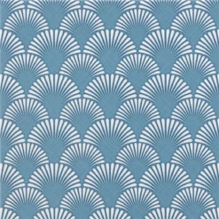 Bodenfliesen Zementoptik Wildflower Blau Dekor 18,5x18,5cm