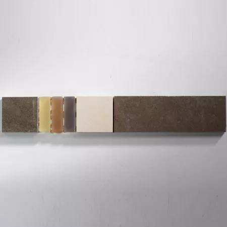 Bordüre Glas Feinsteinzeug 4,8x30cm Mocca Beige 4 Bordüre Glas Feinsteinzeug 4,8x30cm Mocca Beige – Bild 2