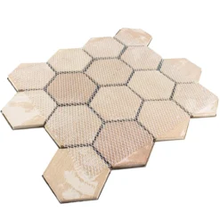 Edelstahl Mosaikfliesen Durango Hexagon 3D Kupfer 13 Edelstahl Mosaikfliesen Durango Hexagon 3D Kupfer -Mosafil Shop edelstahl mosaikfliesen durango hexagon 3d kupfer 6 45