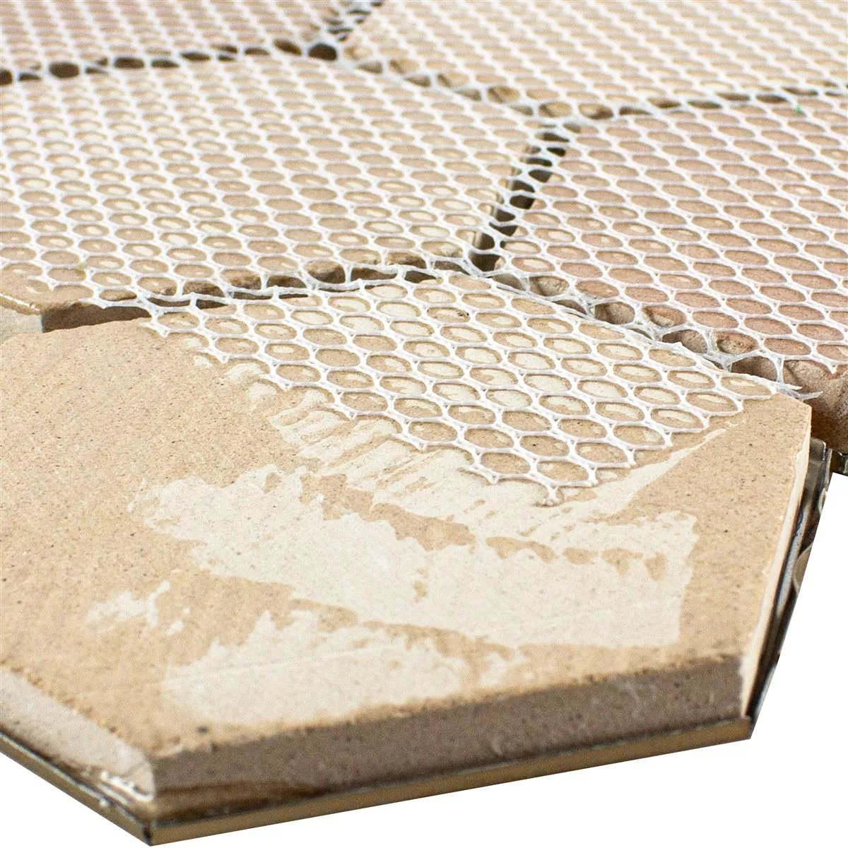 Edelstahl Mosaikfliesen Durango Hexagon 3D Silber 7 Edelstahl Mosaikfliesen Durango Hexagon 3D Silber – Bild 5