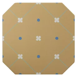 Feinsteinzeug Fliesen Genexia Decor Beige Octagon 20x20cm