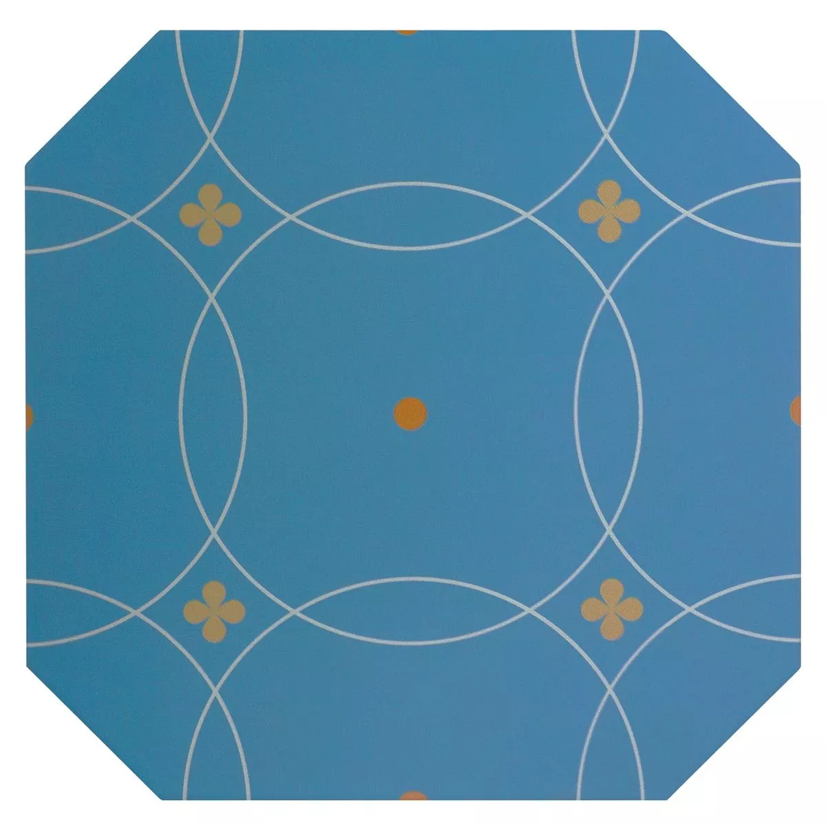 Feinsteinzeug Fliesen Genexia Decor Blau Octagon 20x20cm 3 Feinsteinzeug Fliesen Genexia Decor Blau Octagon 20x20cm