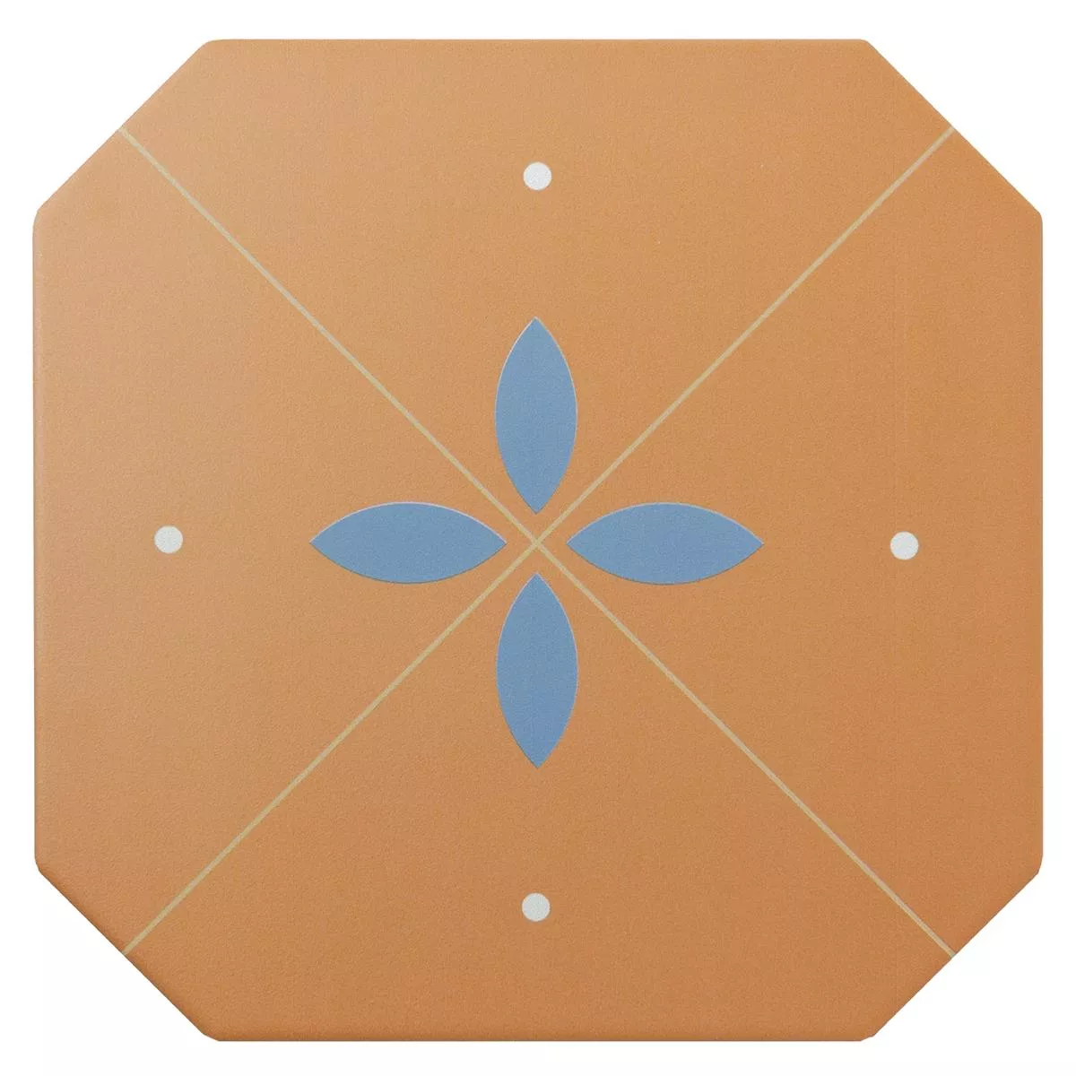 Feinsteinzeug Fliesen Genexia Decor Ocker Octagon 20x20cm 3 Feinsteinzeug Fliesen Genexia Decor Ocker Octagon 20x20cm