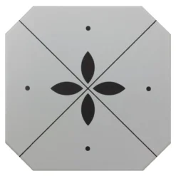 Feinsteinzeug Fliesen Genexia Schwarz Weiß Decor 4 Octagon 20x20cm
