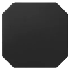 Feinsteinzeug Fliesen Genexia Uni Schwarz Octagon 20x20cm