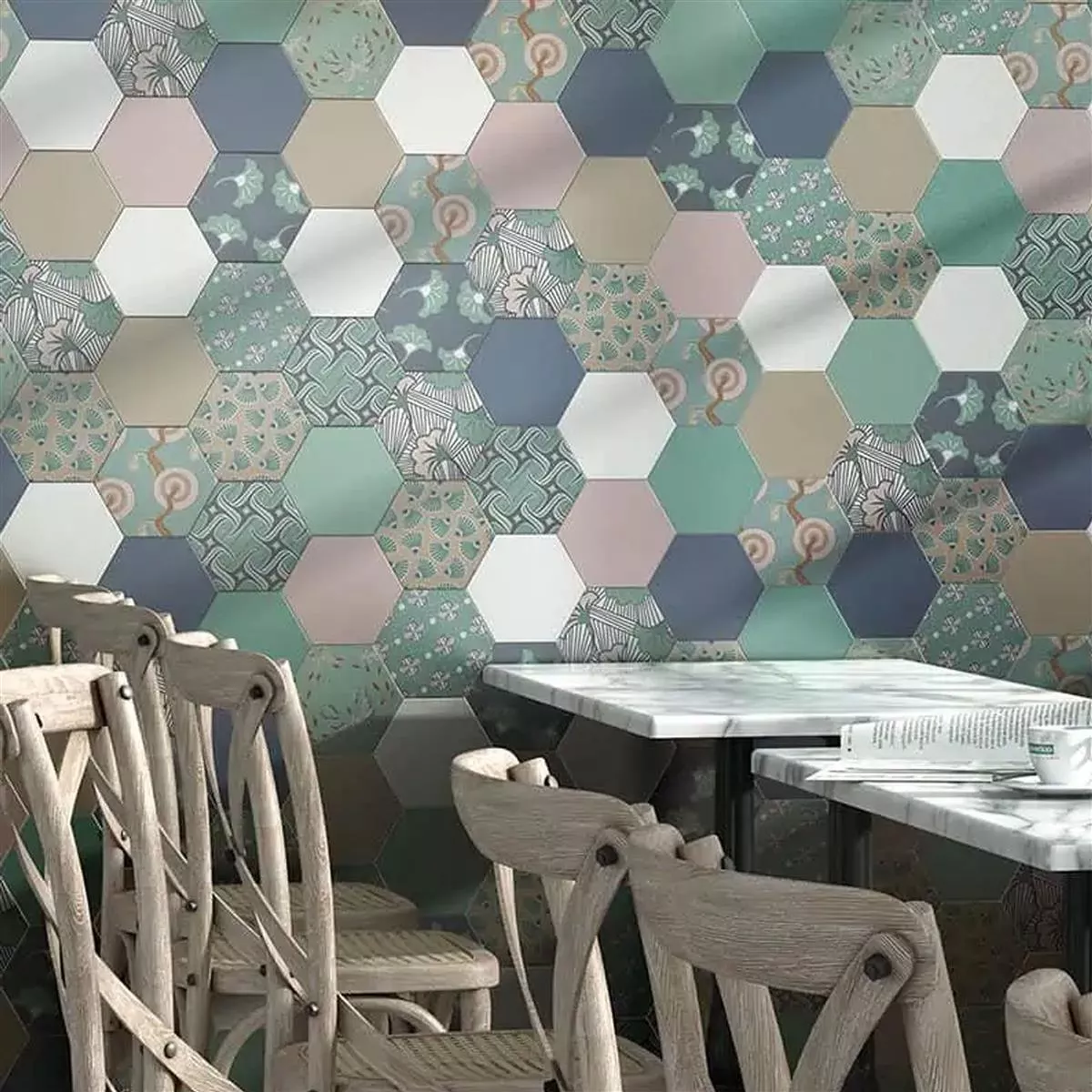 Feinsteinzeug Fliesen Modena Hexagon Decor 3 8 Feinsteinzeug Fliesen Modena Hexagon Decor 3 – Bild 6