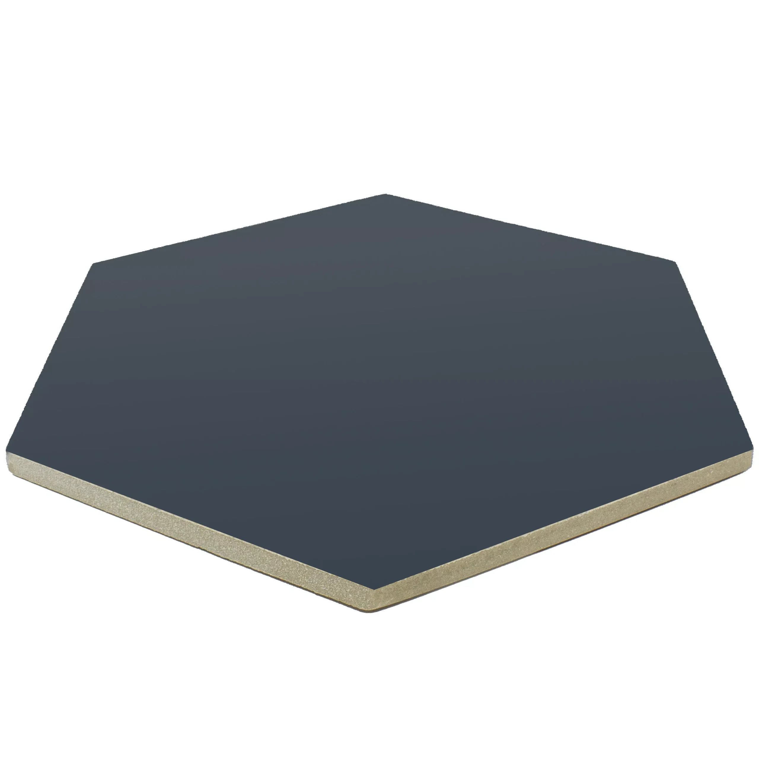 Feinsteinzeug Fliesen Modena Hexagon Uni Dunkelblau 4 Feinsteinzeug Fliesen Modena Hexagon Uni Dunkelblau – Bild 2