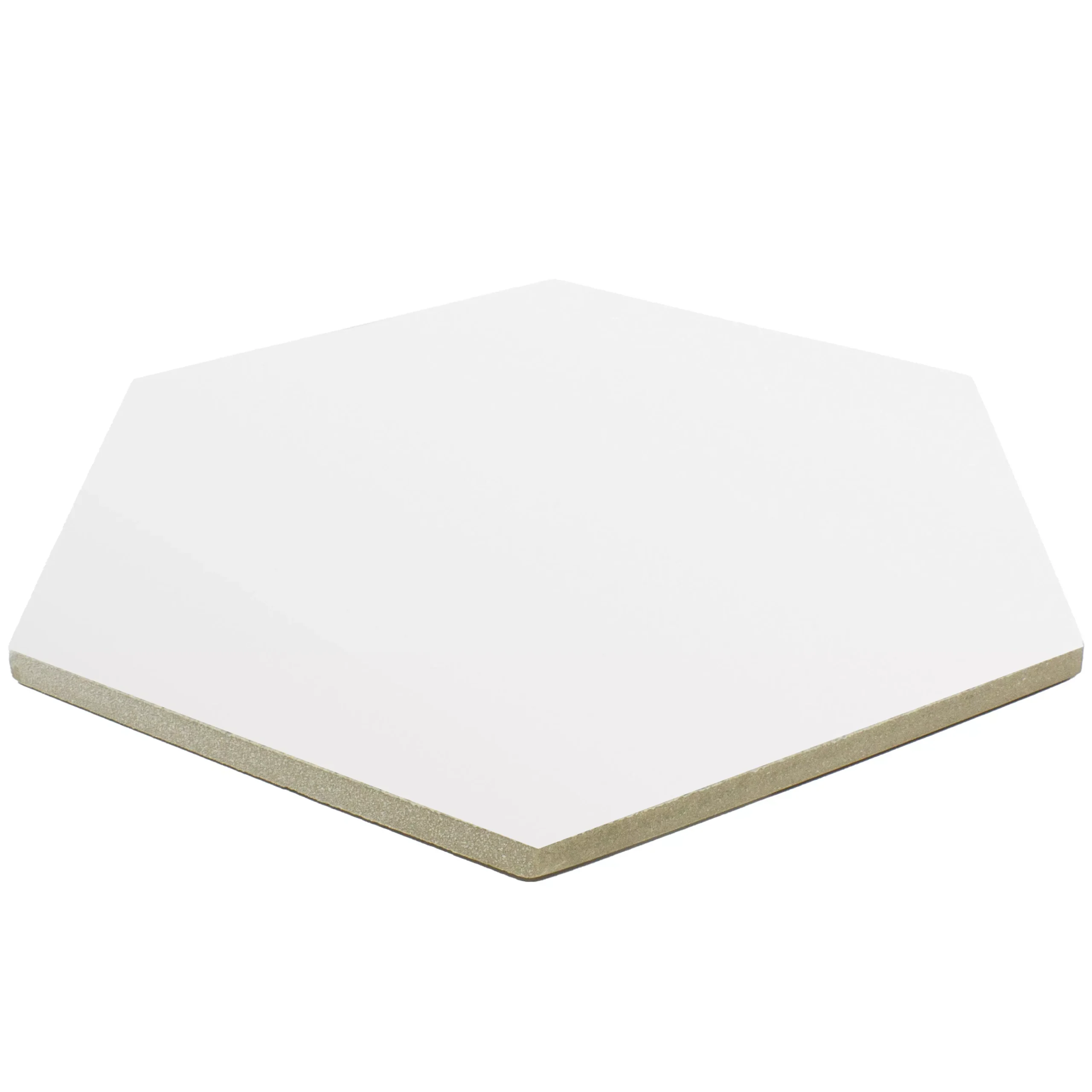 Feinsteinzeug Fliesen Modena Hexagon Uni Weiß 4 Feinsteinzeug Fliesen Modena Hexagon Uni Weiß – Bild 2