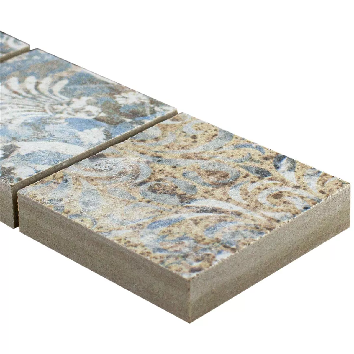 Feinsteinzeug Fliesenbordüre Jordan Bunt 47x47mm 5 Feinsteinzeug Fliesenbordüre Jordan Bunt 47x47mm – Bild 3