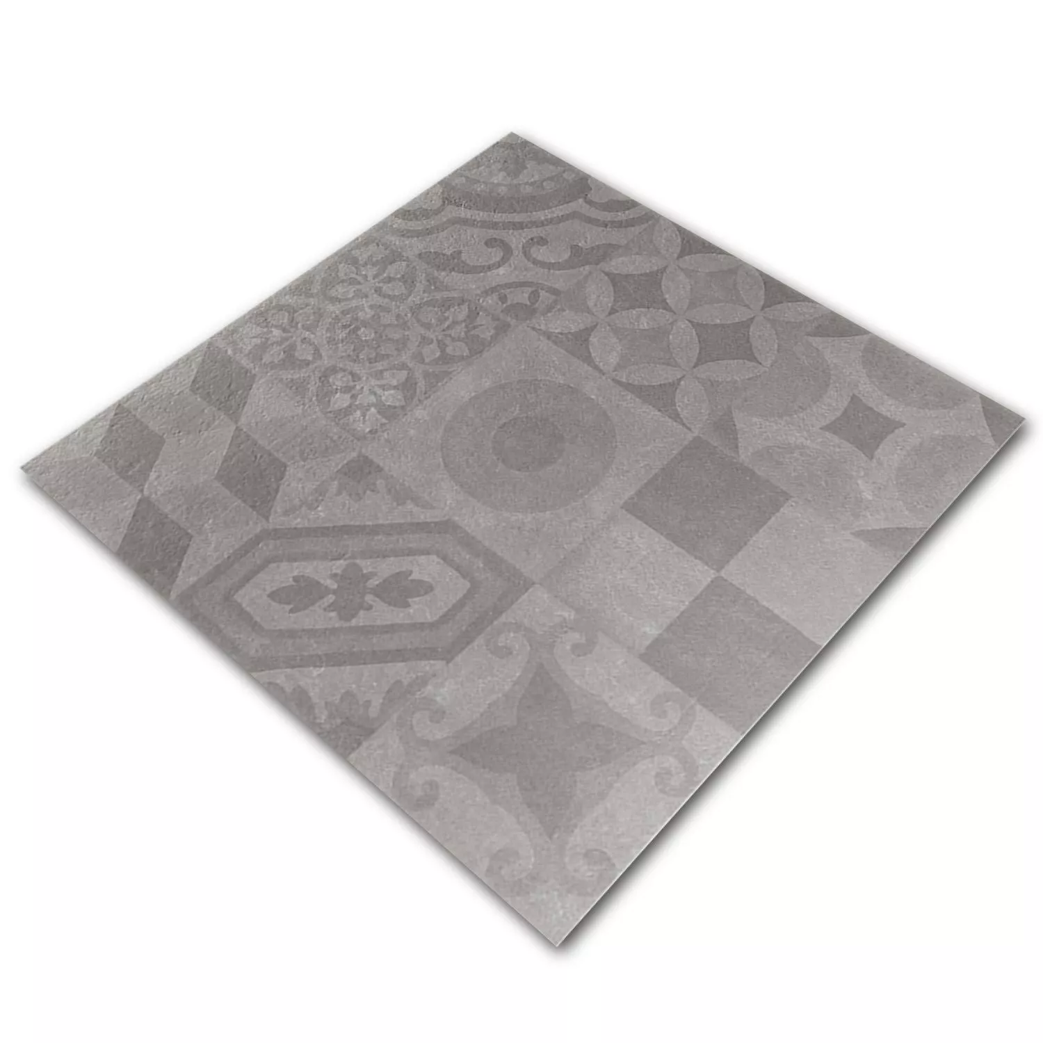 Fliesen Dekor Hayat Grau 60x60cm 4 Fliesen Dekor Hayat Grau 60x60cm – Bild 2