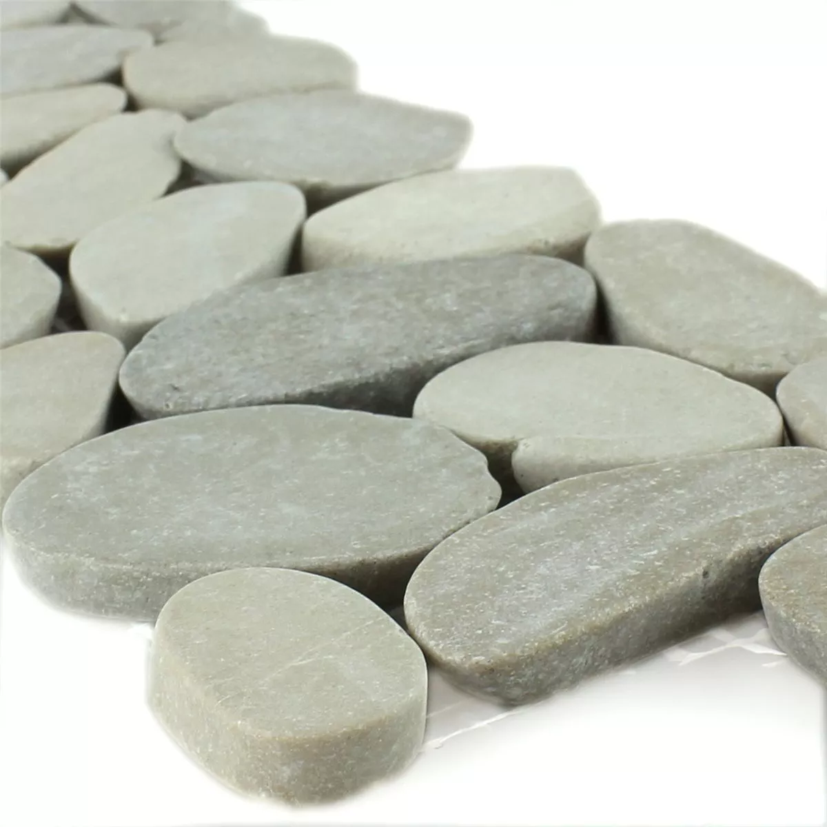 Flusskiesel Bordüre 10x30cm Beige Pebbles 3 Flusskiesel Bordüre 10x30cm Beige Pebbles