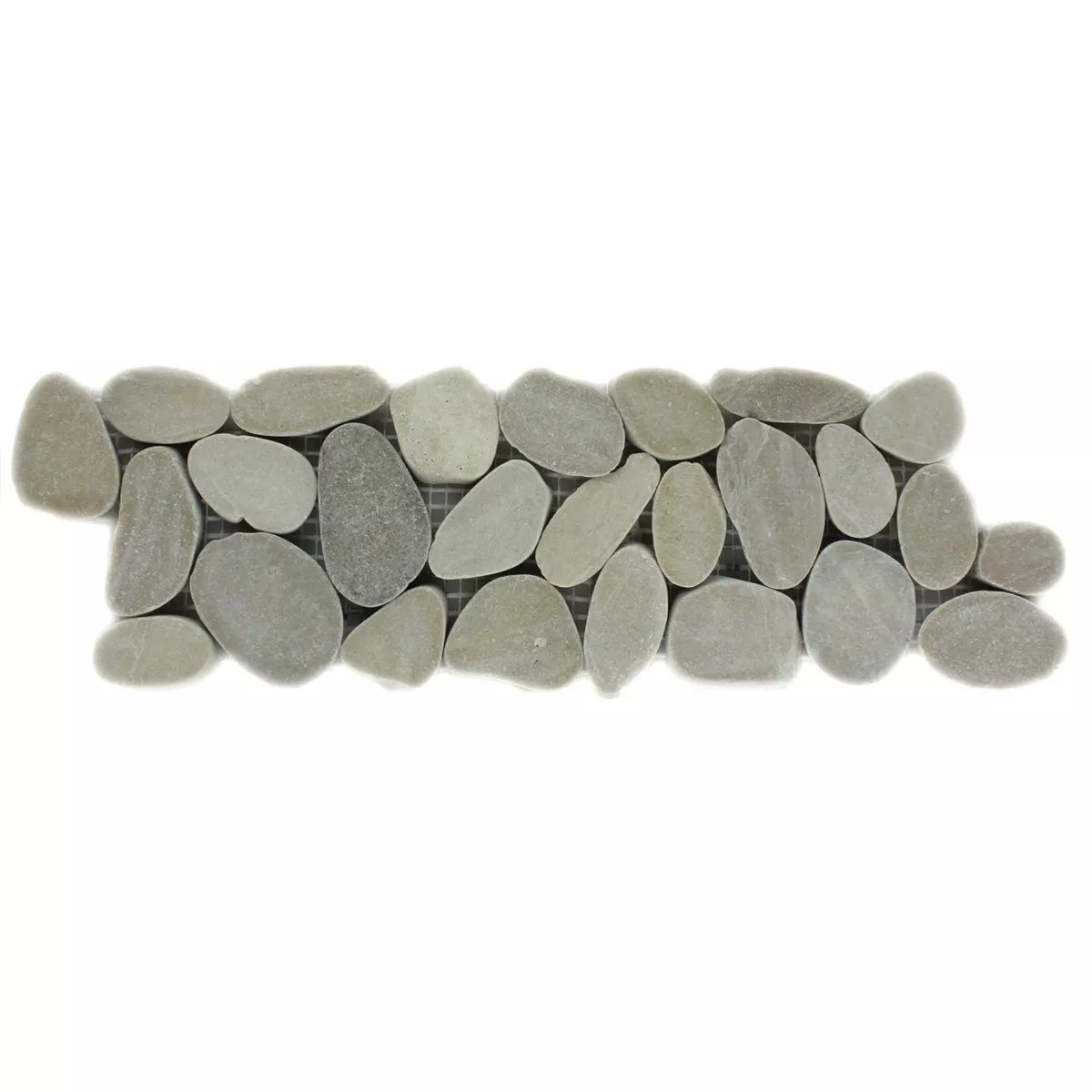 Flusskiesel Bordüre 10x30cm Beige Pebbles 5 Flusskiesel Bordüre 10x30cm Beige Pebbles – Bild 3
