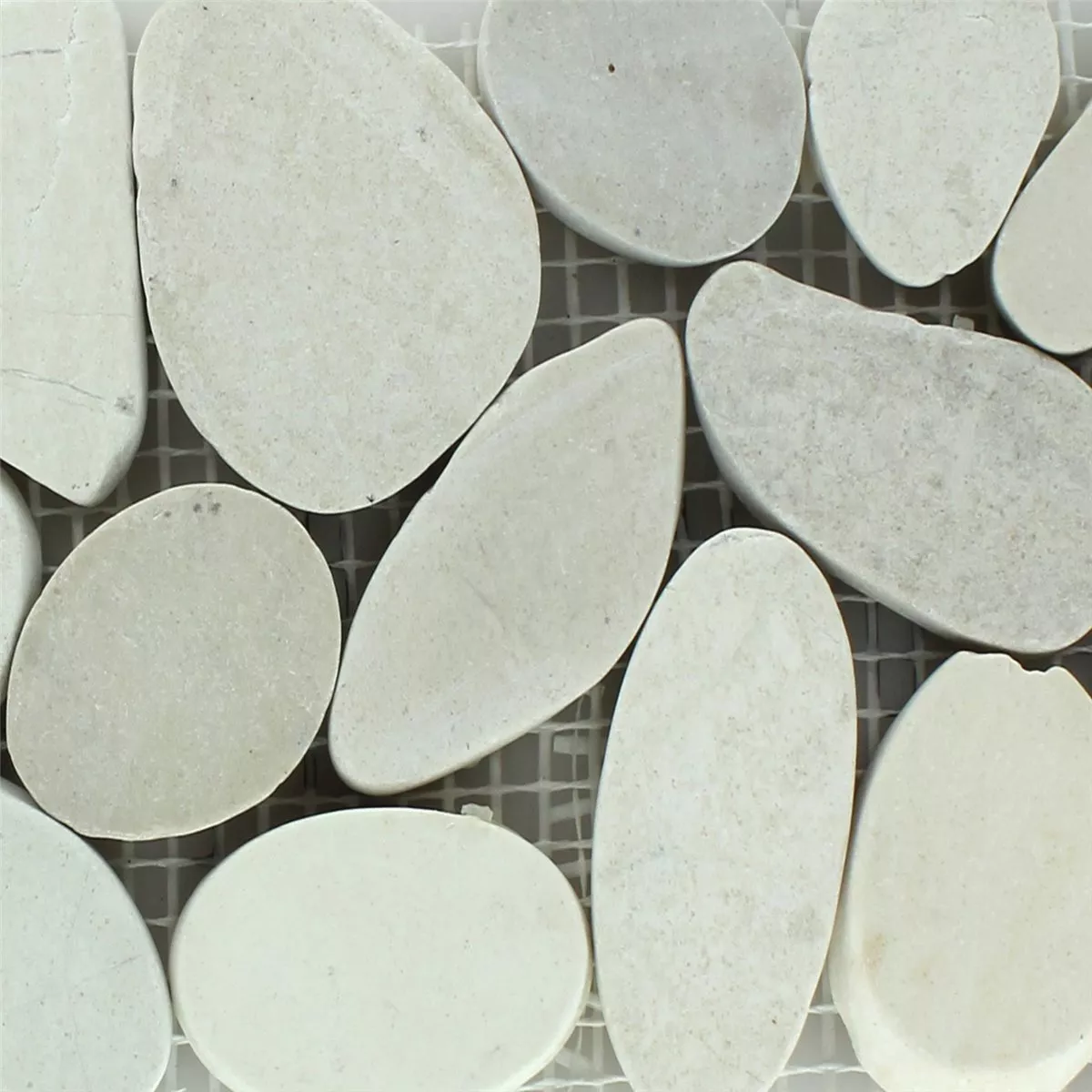 Flusskiesel Bordüre 10x30cm Creme Pebble 4 Flusskiesel Bordüre 10x30cm Creme Pebble – Bild 2