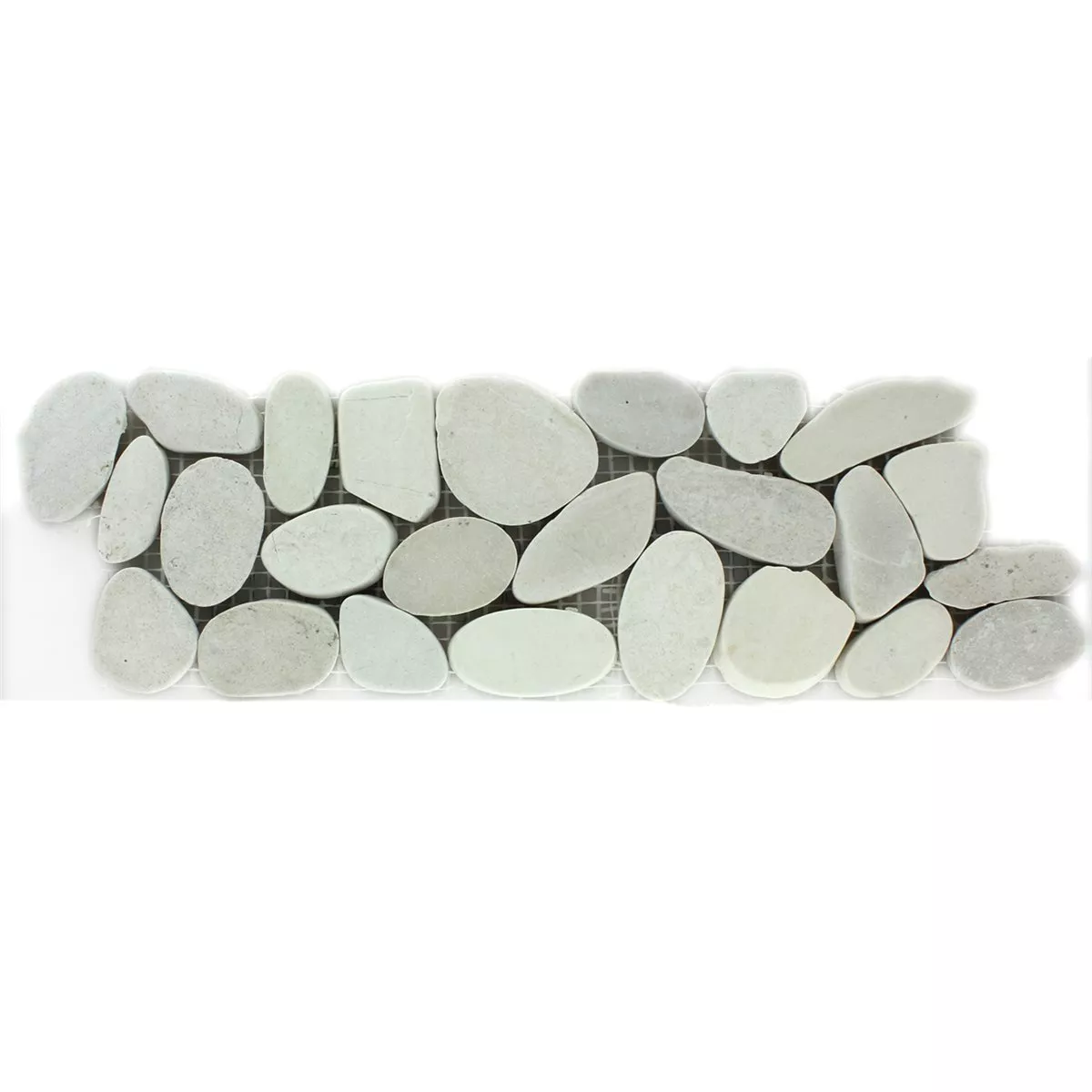 Flusskiesel Bordüre 10x30cm Creme Pebble 5 Flusskiesel Bordüre 10x30cm Creme Pebble – Bild 3