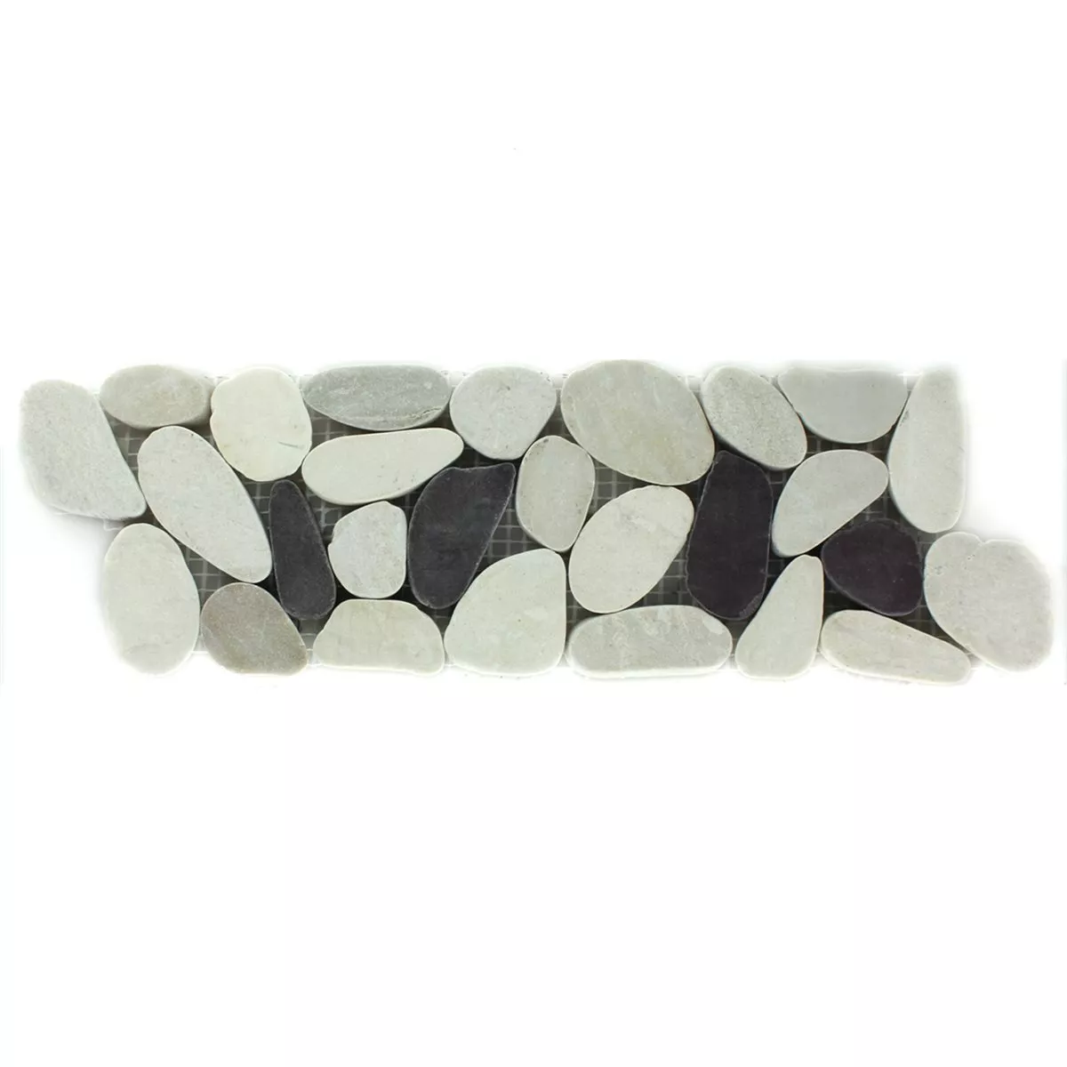 Flusskiesel Bordüre 10x30cm Weiss Beige Rosa Pebbles 5 Flusskiesel Bordüre 10x30cm Weiss Beige Rosa Pebbles – Bild 3