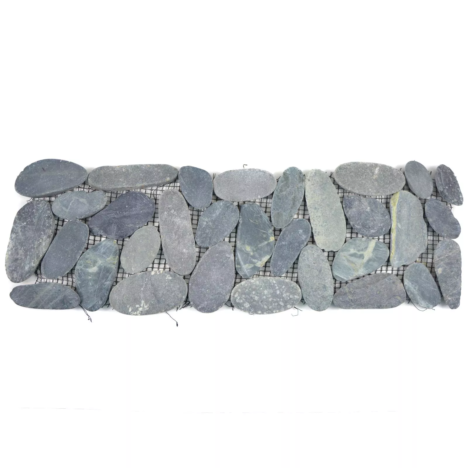 Flusskiesel Bordüre Chenoa Schwarz 10x30cm 5 Flusskiesel Bordüre Chenoa Schwarz 10x30cm – Bild 3