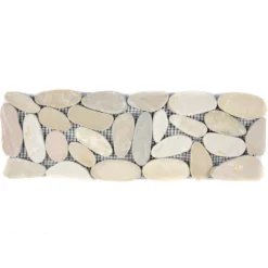 Flusskiesel Bordüre Chenoa Tan 10x30cm 7 Flusskiesel Bordüre Chenoa Tan 10x30cm -Mosafil Shop flusskiesel borduere chenoa tan 10x30cm 3 26