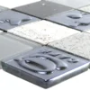 Glas Edelstahl Naturstein Mosaikfliesen Emporia Grau Silber -Mosafil Shop glas edelstahl naturstein mosaikfliesen emporia grau silber 1 58