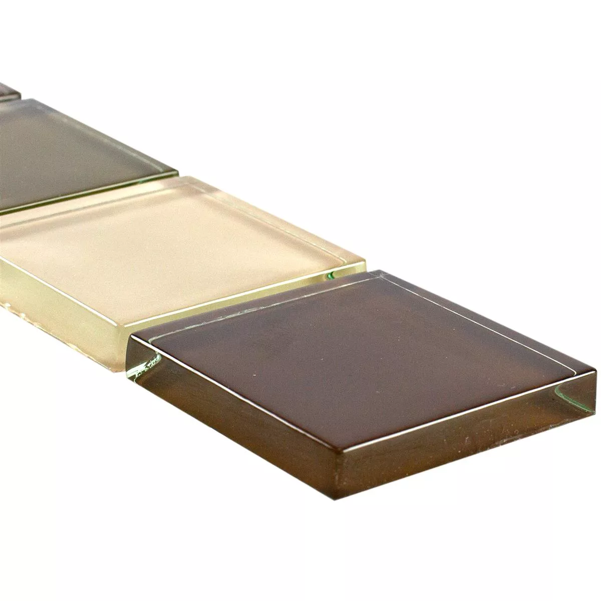 Glas Fliesen Bordüre Exira Braun Beige 5 Glas Fliesen Bordüre Exira Braun Beige – Bild 3