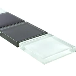 Glas Fliesen Bordüre Exira Schwarz Weiß Grau -Mosafil Shop glas fliesen borduere exira schwarz weiss grau 3 94