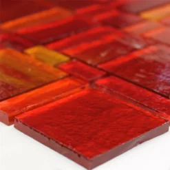 Glas Fliesen Trend Recycling Mosaik Liberty Red