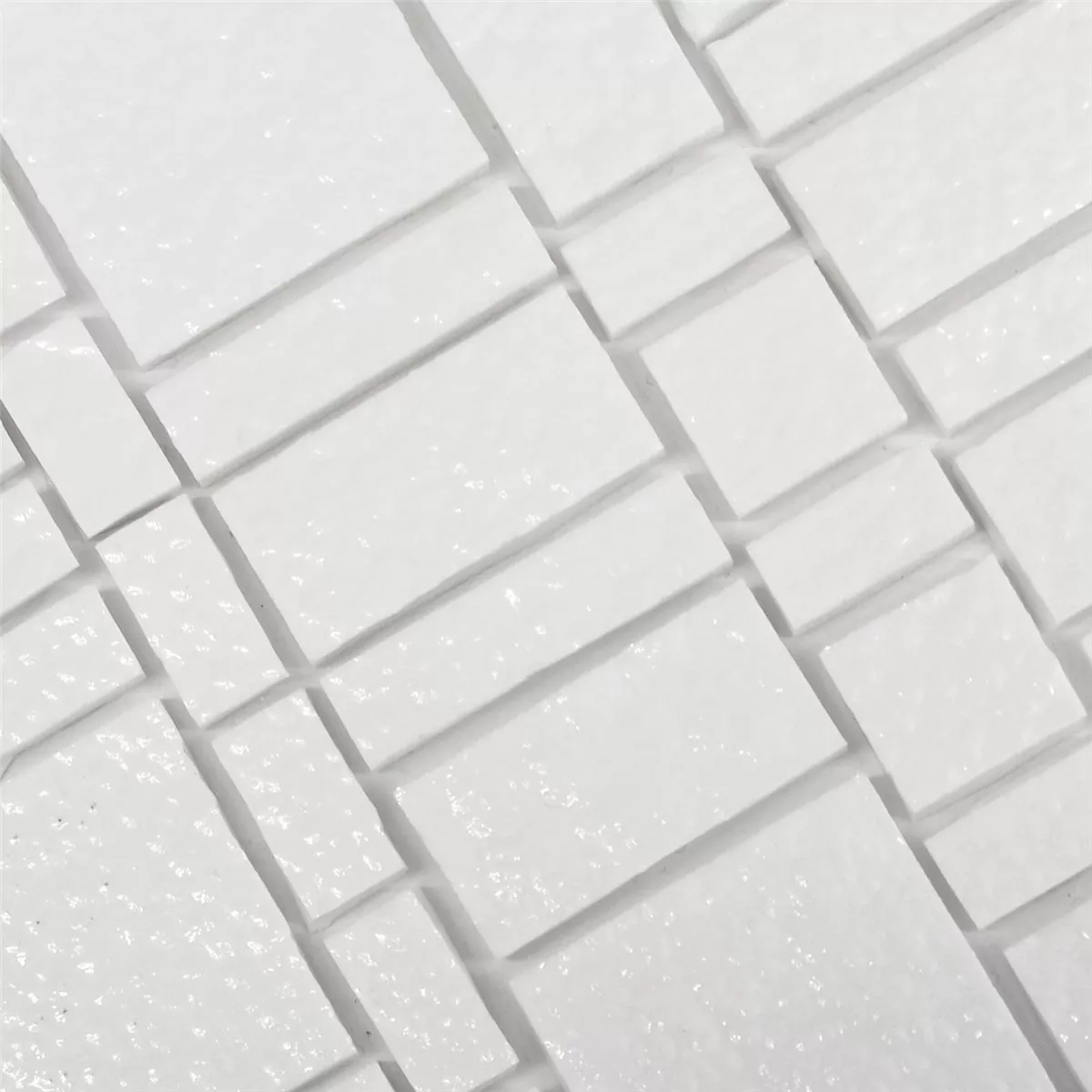 Glas Fliesen Trend Recycling Mosaik Liberty White 4 Glas Fliesen Trend Recycling Mosaik Liberty White – Bild 2