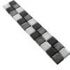 Glas Fliesenbordüre Johnstown Schwarz Silber Q23 -Mosafil Shop glas fliesenborduere johnstown schwarz silber q23 1 32