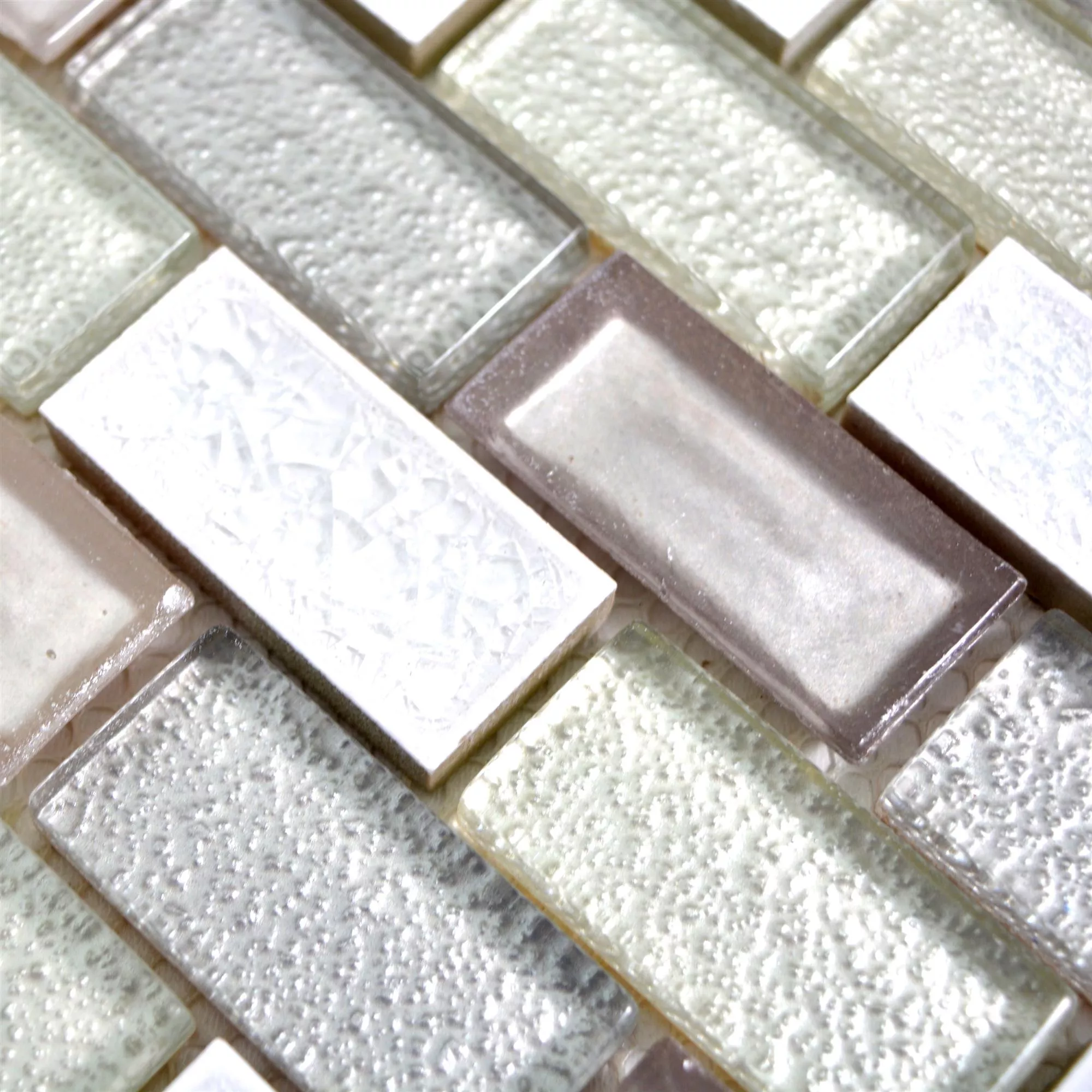Glas Keramik Mosaikfliesen Mirasol Altweiß 4 Glas Keramik Mosaikfliesen Mirasol Altweiß – Bild 2