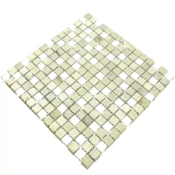Glas Metall Edelstahl Mosaikfliesen Stella Weiß Silber -Mosafil Shop glas metall edelstahl mosaikfliesen stella weiss silber 5 3