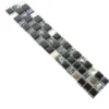 Glas Metall Mosaikbordüre Mexicali Schwarz Grau Silber 2 Glas Metall Mosaikbordüre Mexicali Schwarz Grau Silber -Mosafil Shop glas metall mosaikborduere mexicali schwarz grau silber 1 81