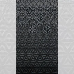 Alternative view of Glas Mosaik Bild Magicflower Black 110x240cm