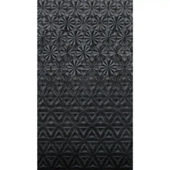 Glas Mosaik Bild Magicflower Black 140x240cm