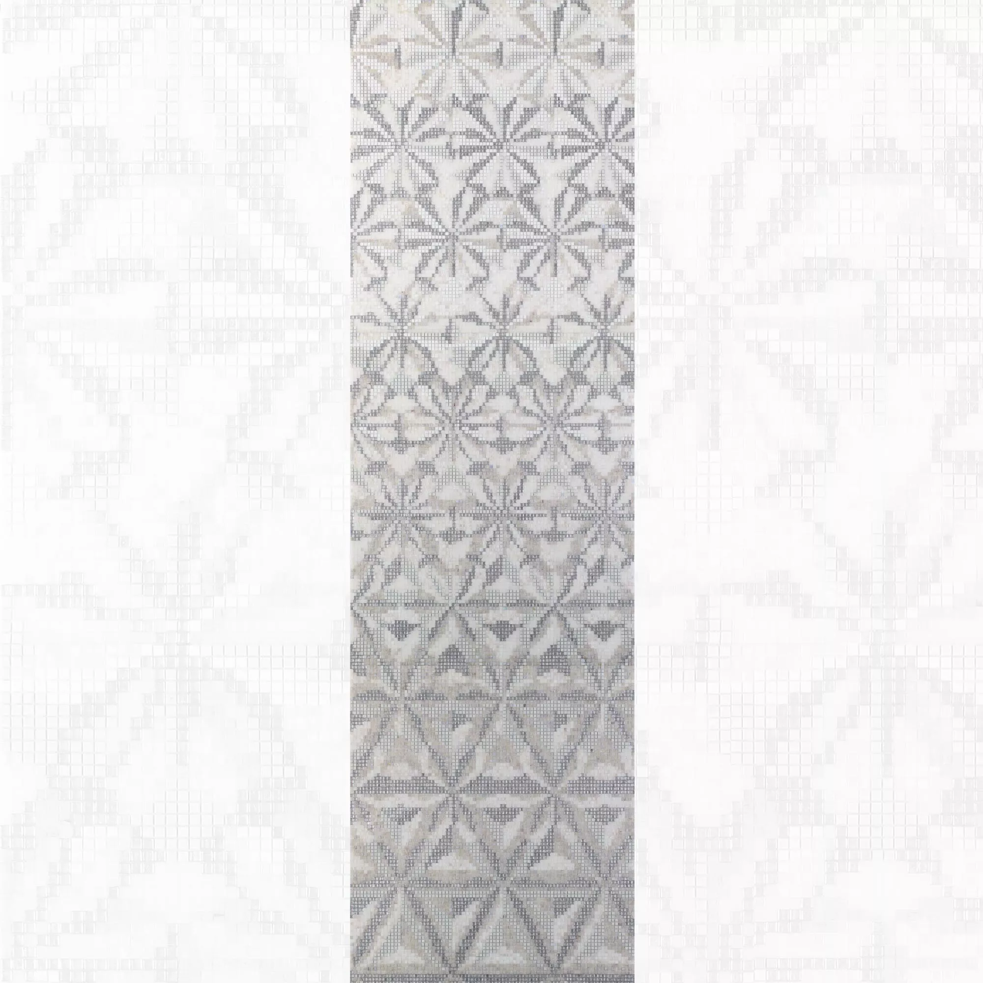 Glas Mosaik Bild Magicflower White 120x240cm 4 Glas Mosaik Bild Magicflower White 120x240cm – Bild 2