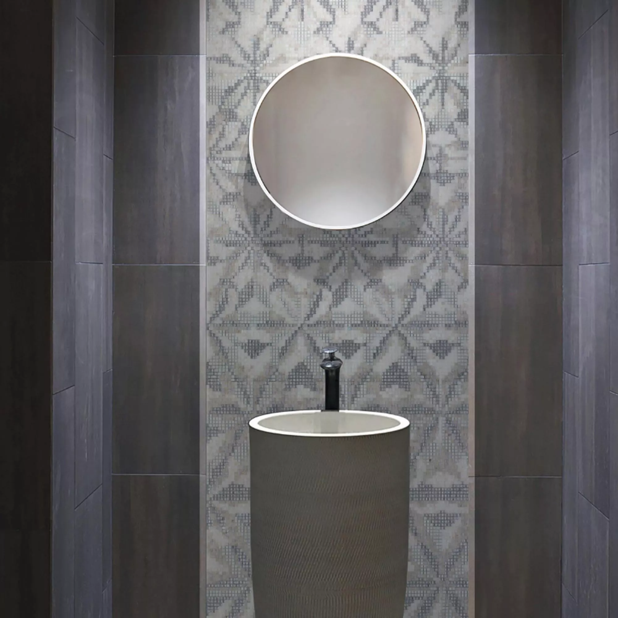 Glas Mosaik Bild Magicflower White 120x240cm 5 Glas Mosaik Bild Magicflower White 120x240cm – Bild 3